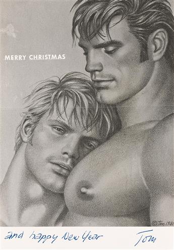 TOM OF FINLAND (1920-1991) Group of 4 Photographs Signed, or Inscribed and Signed, Tom, to Ambrose,